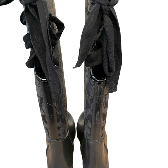 Authentic Coach Rainboots Sz 7 - Picture 2 of 7